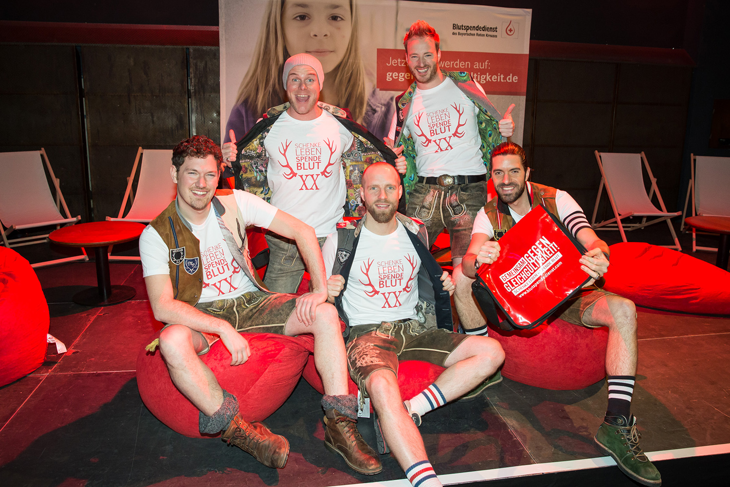 Blutspendedienst des BRK, Blutspende-Aktionstag, Muffathalle München, 21.1.2016, voXXclub.